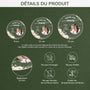 6066OFR3 ornement acrylique personnalise couple avec photo premier noel maries 6066okt5g