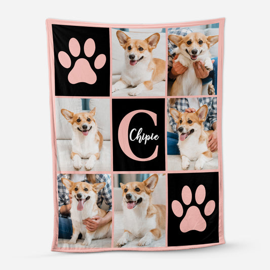 6072BFR1 plaid personnalise photo cadeau pour personne qui aime les chats et chiens 6072b6vcc