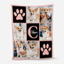 6072BFR1 plaid personnalise photo cadeau pour personne qui aime les chats et chiens 6072b6vcc