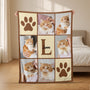 6072BFR2 plaid personnalise photo cadeau pour personne qui aime les chats et chiens 6072b6vcc