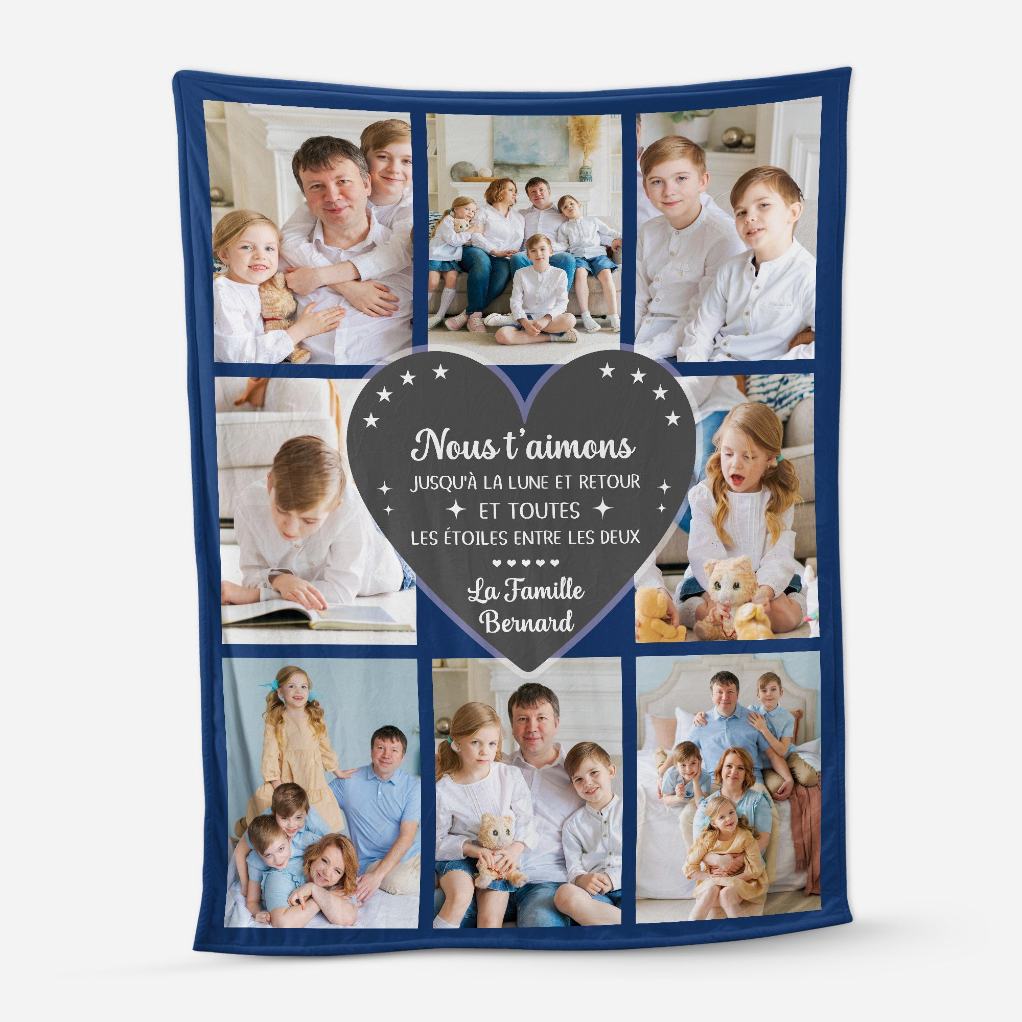 6073BFR1 plaid personnalise famille avec photo je taime jusqua la lune et retour 6073b6pmi