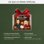 6075OFR4 ornement de noel acrylique personnalise couple toi moi et le chien 6075o6mtc
