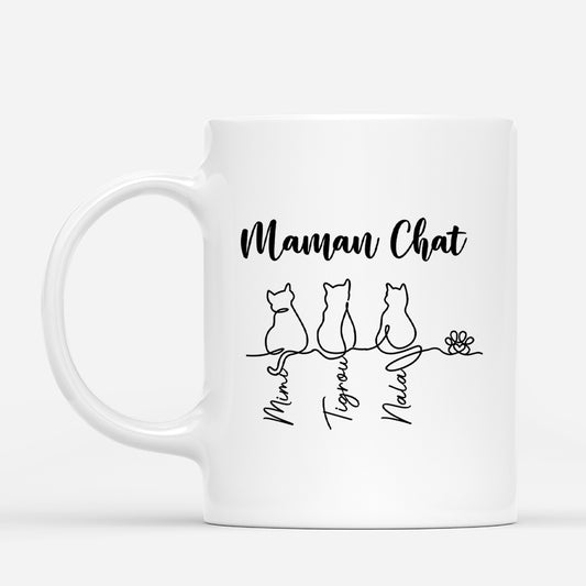 6080MFR1 mug personnalise maman chat avec dessin 6080m6pmd