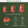 6098OFR3 effet dimpression 3d ornement acrylique personnalise pere noel a envoye un chat 6098oklad