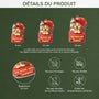 6098OFR3 effet dimpression 3d ornement acrylique personnalise pere noel a envoye un chien 6098oklac