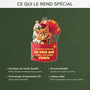 6098OFR4 effet dimpression 3d ornement acrylique personnalise pere noel a envoye un chat 6098oklad
