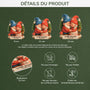 6102OFR3 effet dimpression 3d ornement noel acrylique personnalise vieillir ensemble couple gnome 6102o8v5g