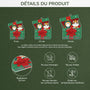 6106OFR3 effet dimpression 3d ornement acrylique personnalise avec chat joyeux noel minou 6106oktnd