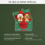 6106OFR4 effet dimpression 3d ornement acrylique personnalise avec chien joyeux noel toutou 6106oktnc