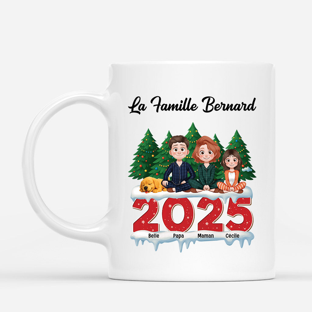 6122MFR1 mug personnalise noel de notre famille 6122mkqmi