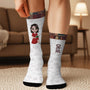 6129JFR3 chaussettes personnalisees cadeau pour les amoureux des livres 6129j8qna