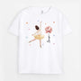 6132AFR1 t shirt personnalise enfant la ballerine avec fleur 6132a8qmk
