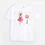 6132AFR2 t shirt personnalise enfant la ballerine avec fleur 6132a8qmk