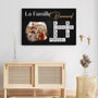 6133CFR3 toile personnalisee avec photo notre famille avec mots croises 6133c8v5i