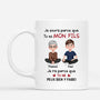 6165MFR1 mug personnalise maman papa souris parce que tu es mon fils 6165m3vza