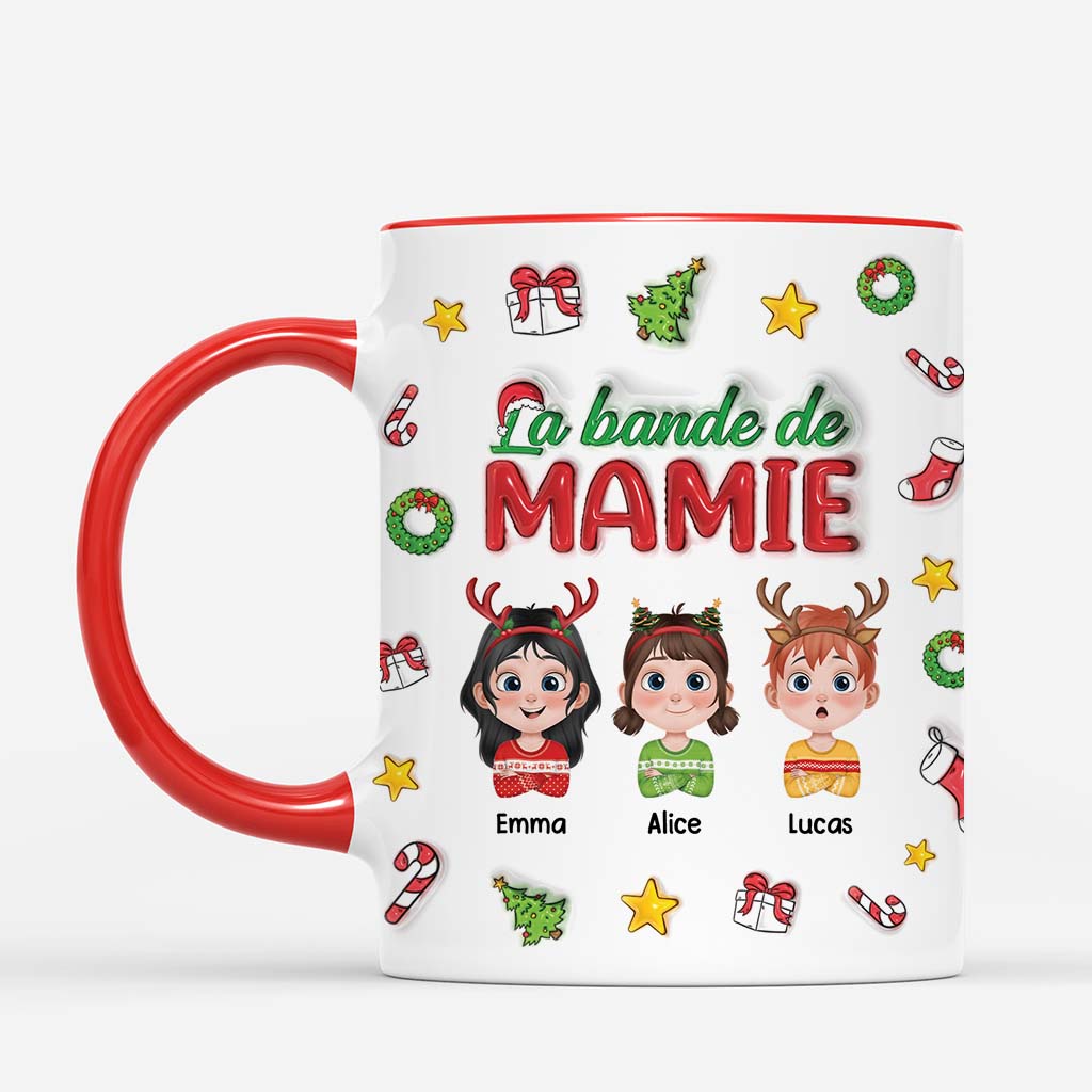 6166MFR2 effet dimpression 3d mug personnalise de noel la bande a papy mamie 6166m8ttb