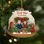 6168OFR1 effet dimpression 3d ornement noel acrylique personnalise couple toi et moi et nos chiens 6168o