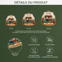6168OFR3 effet dimpression 3d ornement noel acrylique personnalise couple toi et moi et nos chiens 6168o
