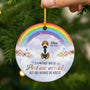 6176OFR1 ornement ceramique personnalise chien commemoratif traverser le pont arc en ciel 6176ok6qc2