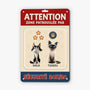 6177EFR2 plaque en metal personnalisee zone patrouillee par mon chat 6177e8tnd