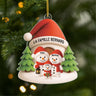 6187OFR2 effet dimpression 3d ornement noel acrylique personnalise famille joli bonhomme de neige 6187oklni_2