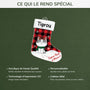 6193OFR1 ornement noel chaussette acrylique personnalise avec chat joyeux noel minou 6193ok6ad4
