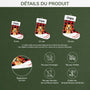 6193OFR1 ornement noel chaussette acrylique personnalise avec chien joyeux noel minou 6193ok6ac3