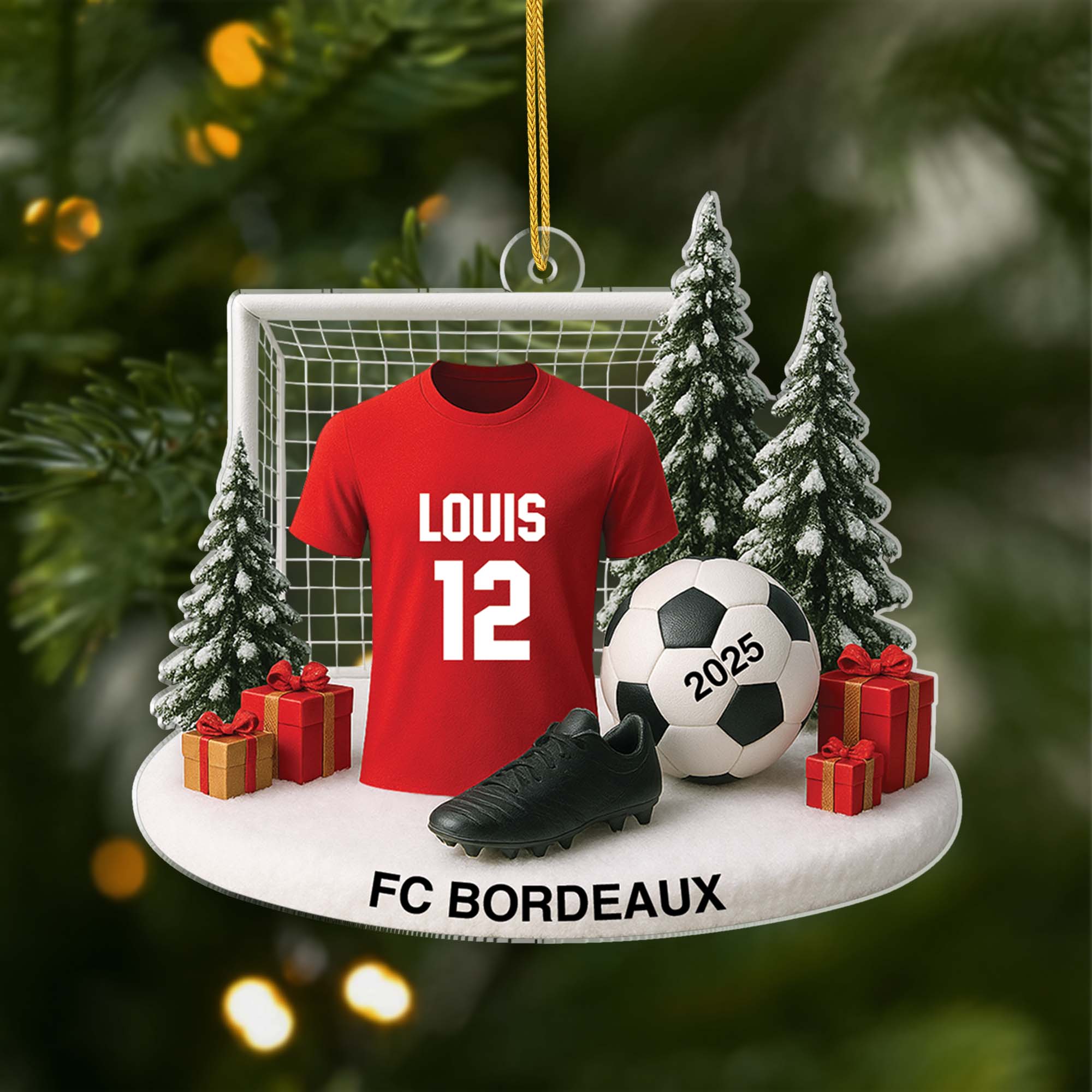 6199OFR1 effet dimpression 3d ornement noel acrylique personnalise mon equipe de foot 6199o8t5b
