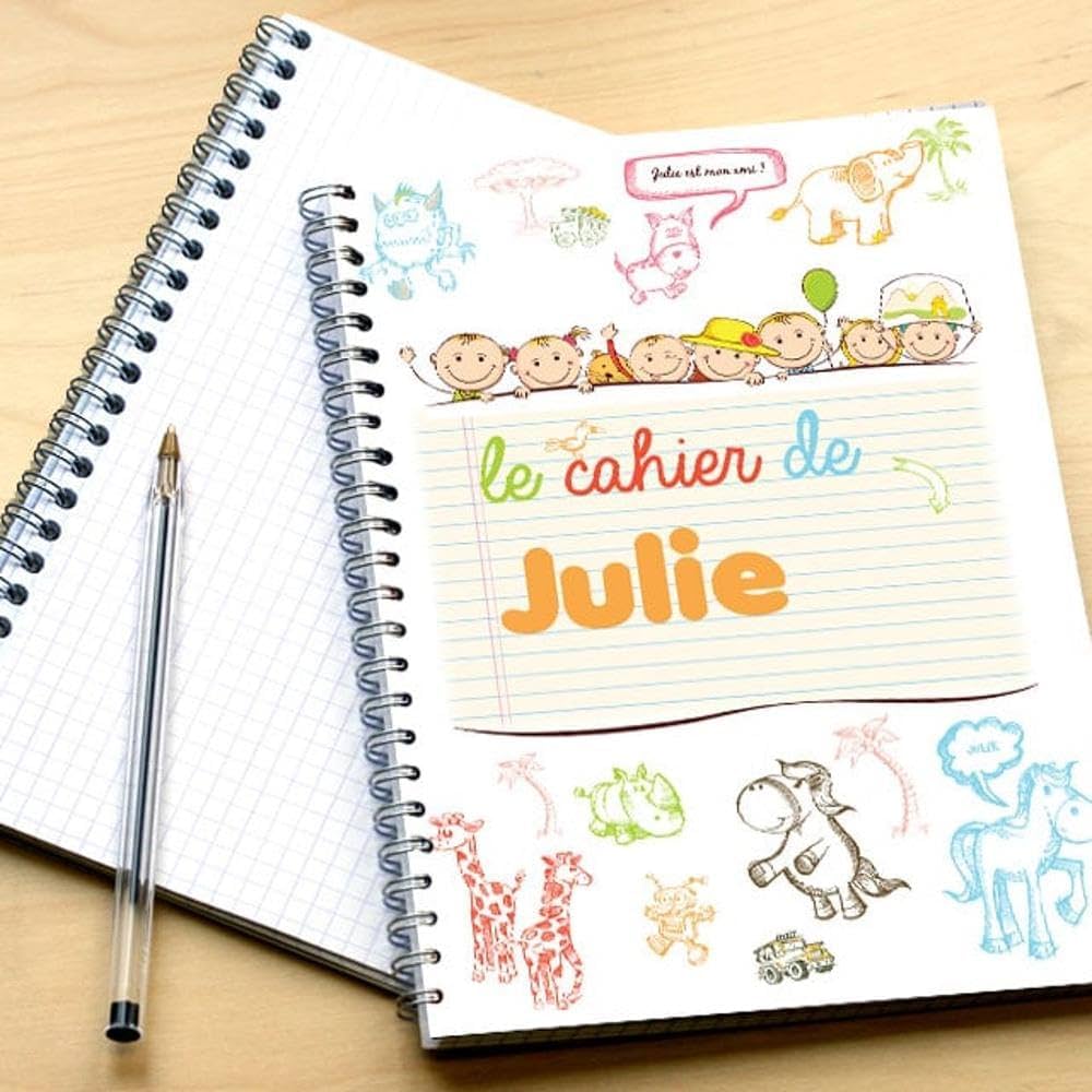 Cahier Enfant Personnalisable Avec Prénom 