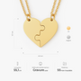 6210JFR3 collier personnalise famille notre coeur en puzzle 6210j0h0a
