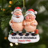 6217OFR1 effet dimpression 3d ornement noel acrylique personnalise couple insolite vieillir ensemble 6217o6lng_1
