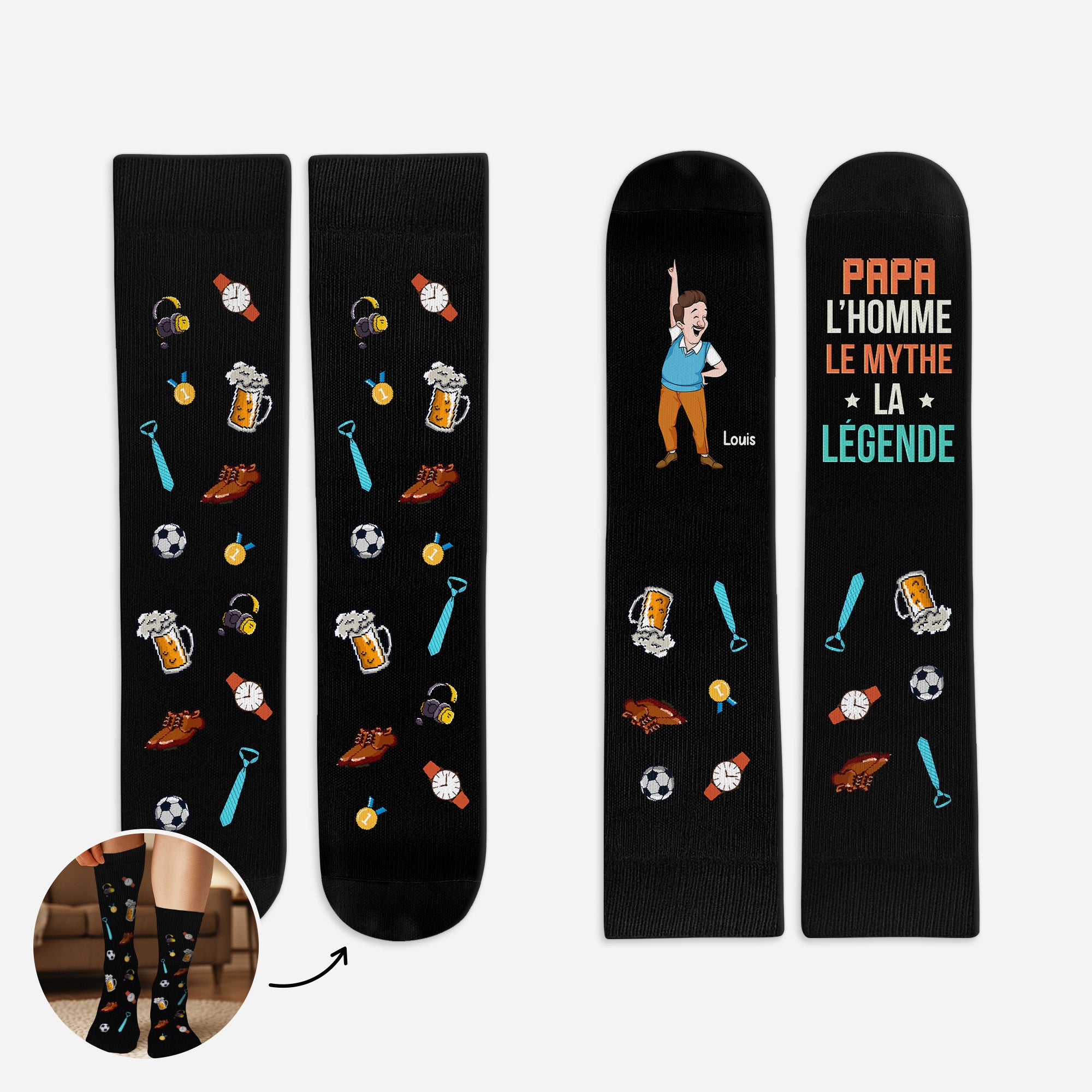 6222JFR1 chaussettes personnalisees de noel pour papa papy l_homme le mythe la legende 6222j6vzb_fc393a59 12e1 405b a67e c69510be9589
