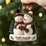 6227OFR2 effet dimpression 3d ornement noel acrylique personnalise vieillir ensemble joli couple 6227o