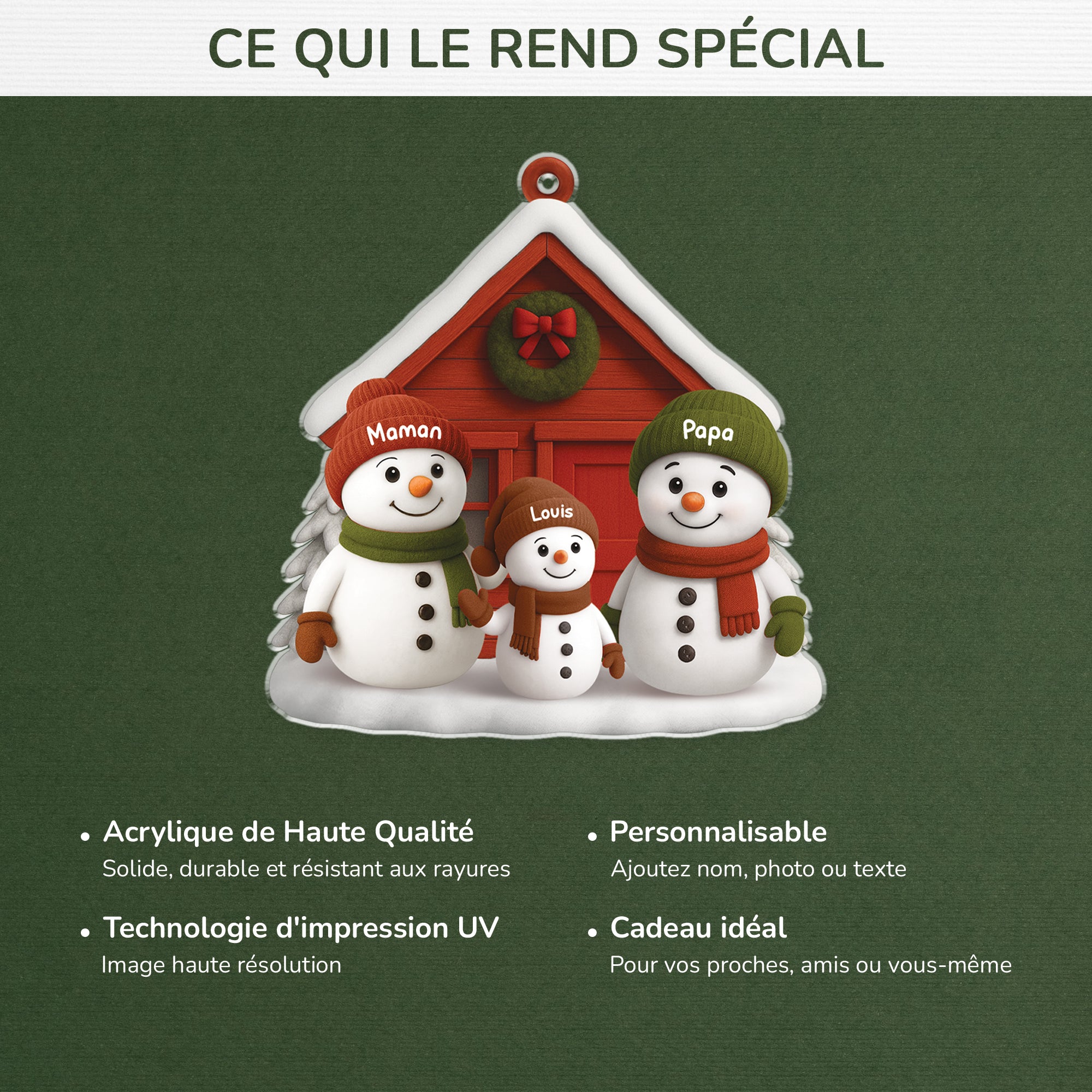 6228OFR1 effet dimpression 3d ornement acrylique personnalise famille bonhomme de neige de noel 6228o8lzi_4