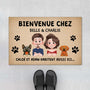 6236DFR1 paillasson personnalise bienvenue chez chien 6236d8t0c