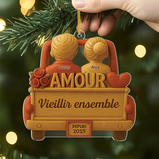 6237OFR2 ornement acrylique personnalise couple le chemin brise qui ma conduit directement a toi 6237othng