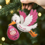 6244OFR2 effet dimpression 3d ornement acrylique personnalise joyeux noel futur papa future maman 6244o8hta