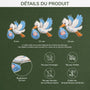 6244OFR3 effet dimpression 3d ornement acrylique personnalise joyeux noel futur papa future maman 6244o8hta