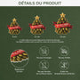 6247OFR3 effet dimpression 3d ornement noel acrylique personnalise famille sapin de cornichons 6247okqti