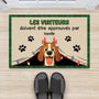 6248DFR1 paillasson personnalise chien noel visiteurs doivent etre approuves par 6248dklnc_2