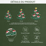 6250OFR3 ornement acrylique personnalise famille sapin avec bonnet noel 6250oklti