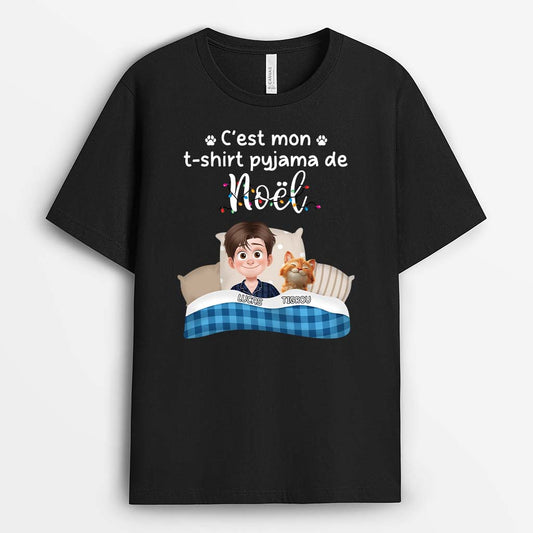 6264AFR1 t shirt personnalise pour dormir mon t shirt pyjama de noel avec chat 6264a3mmd_962d2657 33e3 411b 8bb1 91ed241f2f2f