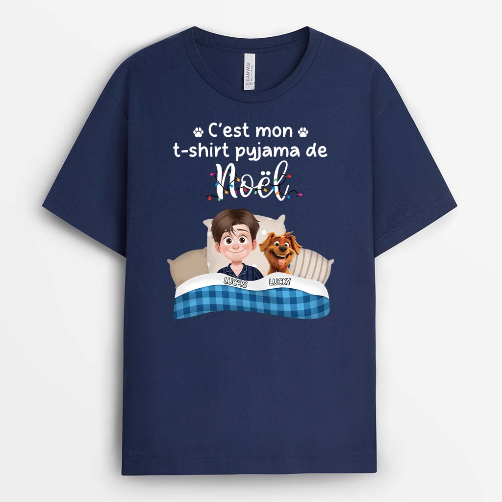 6264AFR2 t shirt personnalise pour dormir mon t shirt pyjama de noel avec chien 6264a3mmc_c4679554 d04f 4e28 91d3 689985b2f59c