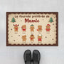 6268DFR1 paillasson personnalise de noel la fournee preferee de mamie papy 6268dktza