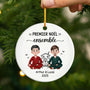 6278OFR2 ornement ceramique personnalise pour couple premier noel ensemble 6278o3vcg