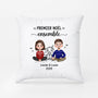 6278PFR1 coussin couple personnalise premier noel ensemble 6278p3vcg