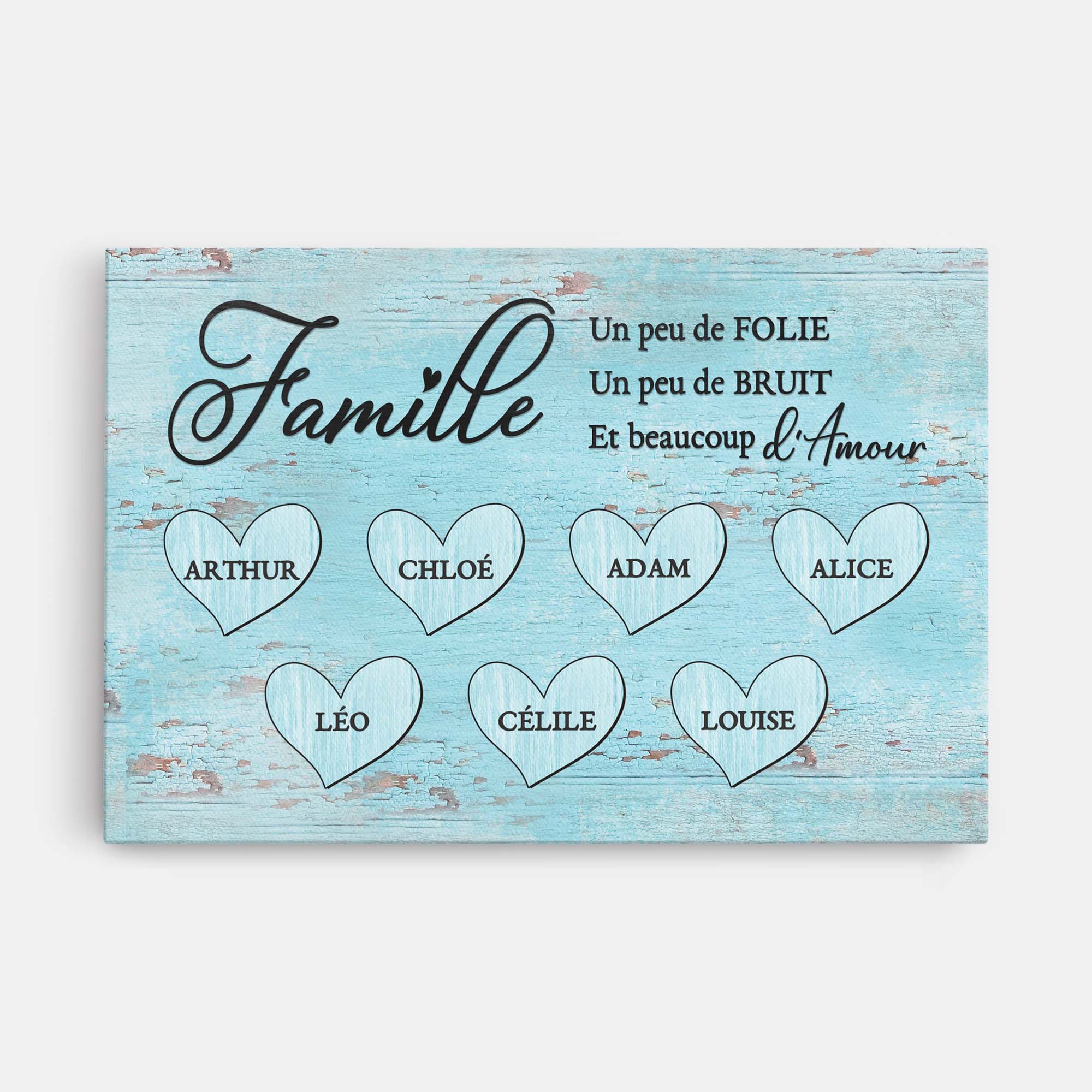 6280CFR1 toile personnalisee famille beaucoup d_amour 6280c3mai