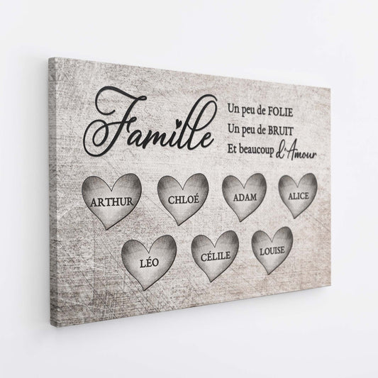 6280CFR2 toile personnalisee famille beaucoup d_amour 6280c3mai