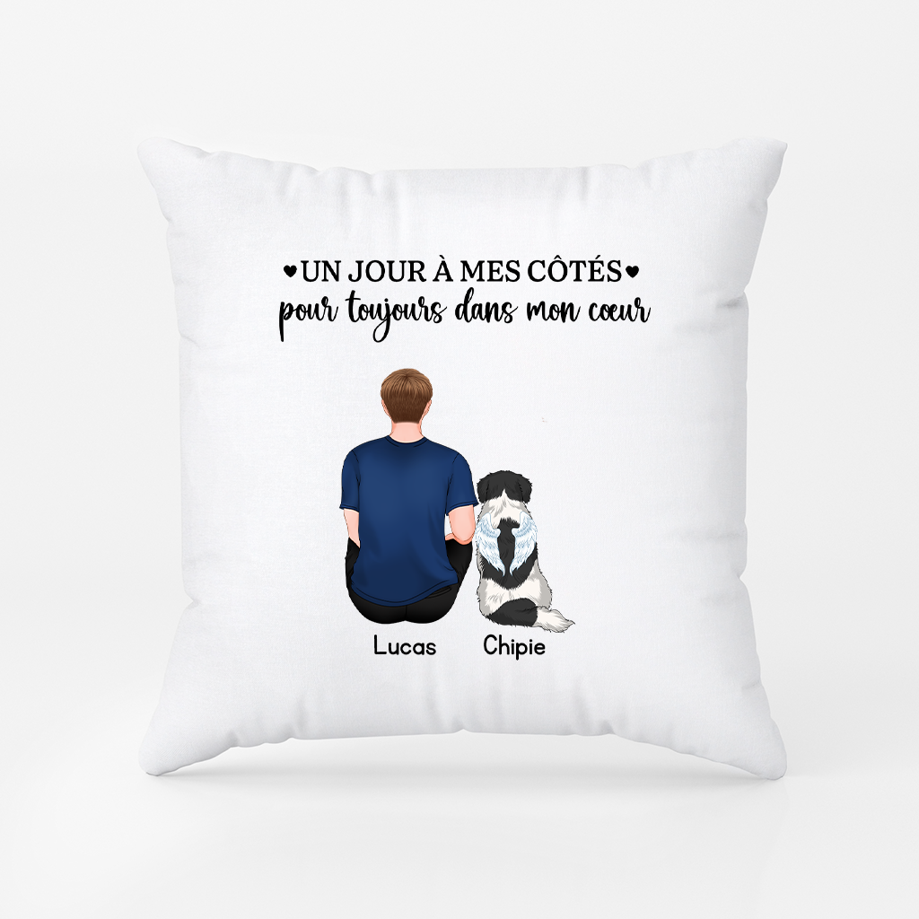 6290PFR2 coussin personnalise chien chat commemoratif toujours avec toi 6290p3fmc
