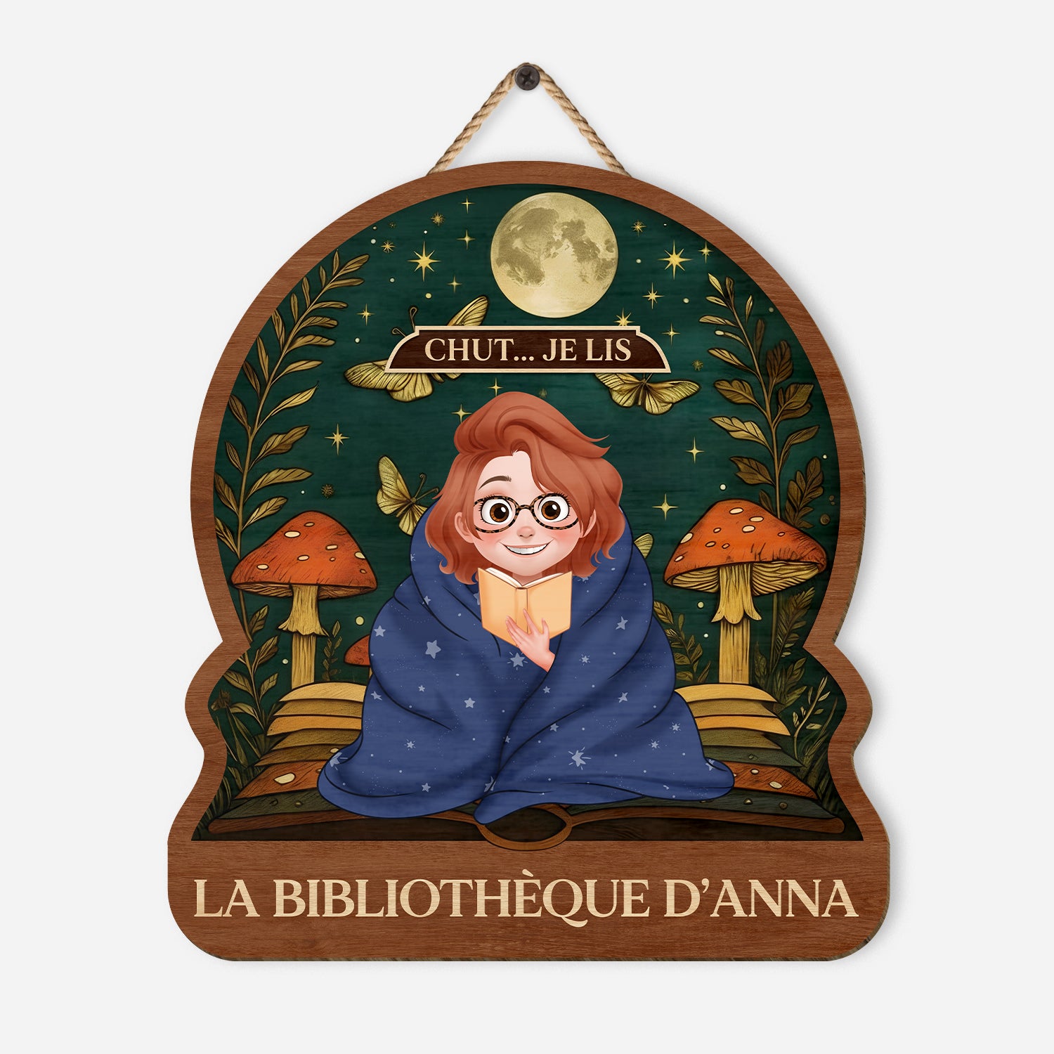 6308QFR1 plaque en bois personnalisee pour les amoureux des livres la bibliotheque d_emma 6308qkqza